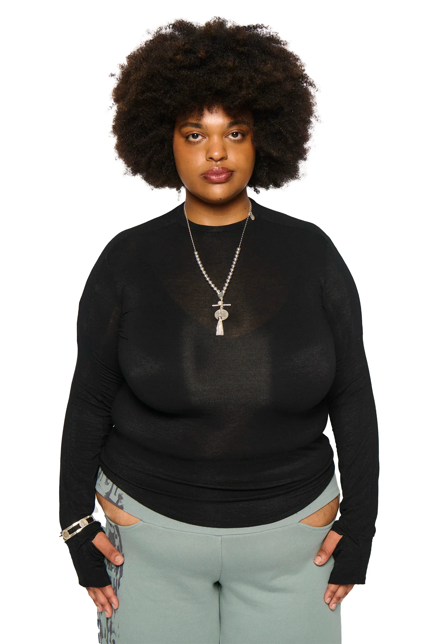Angel Wool Top - Black - Image 6