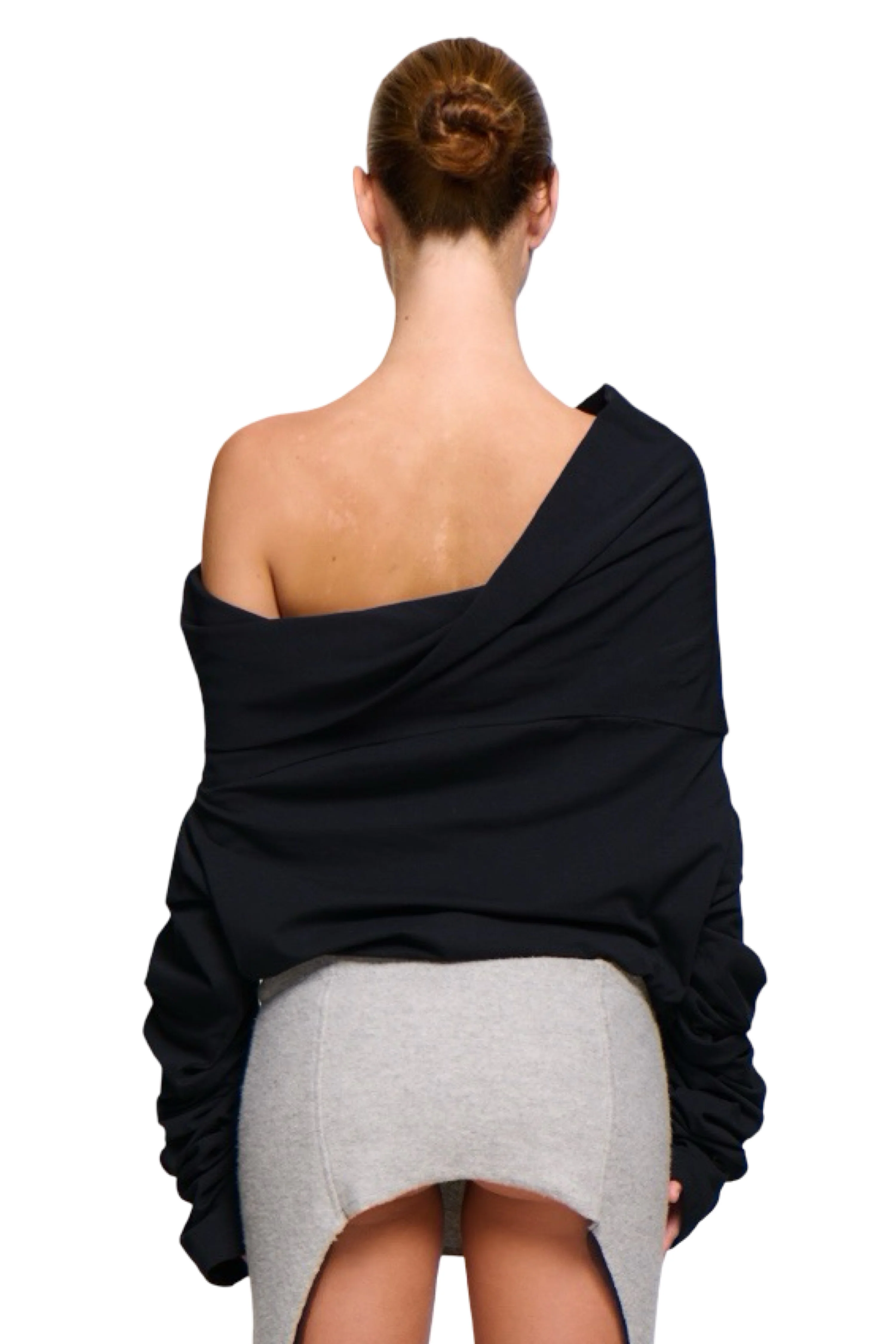 Lulu Long Sleeve Stretch Jersey Black - Image 3