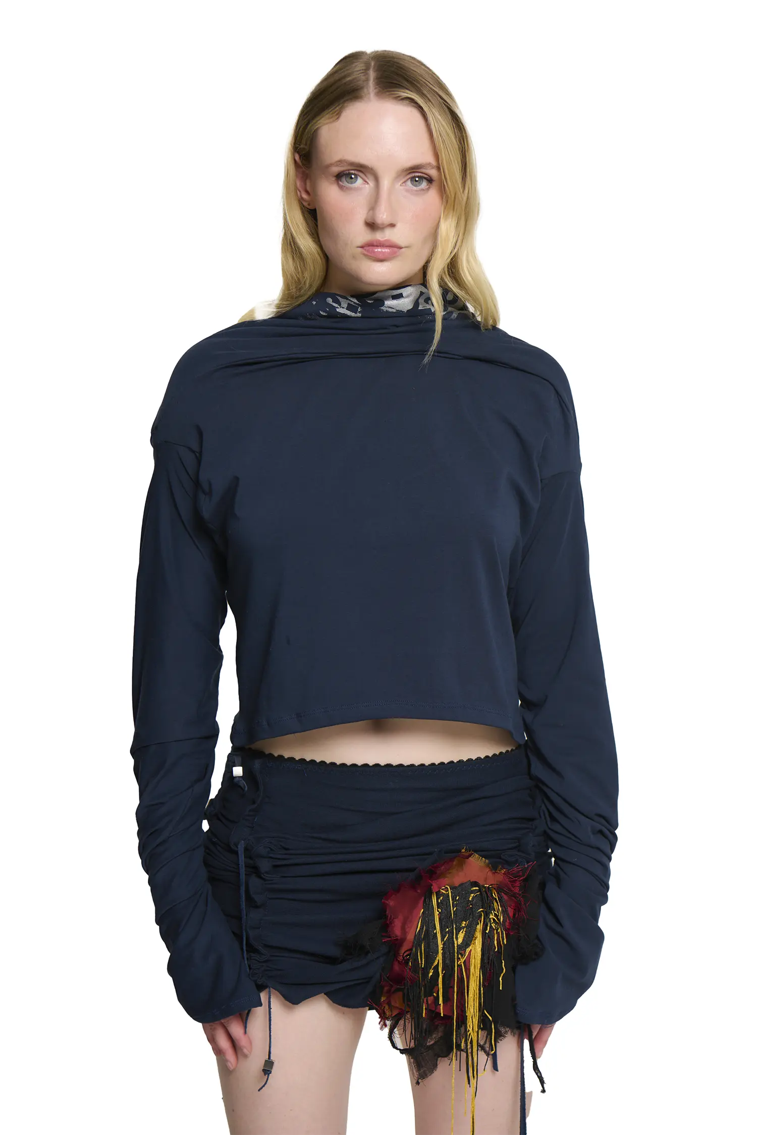 Lulu Long Sleeve Stretch Jersey Navy - Image 4