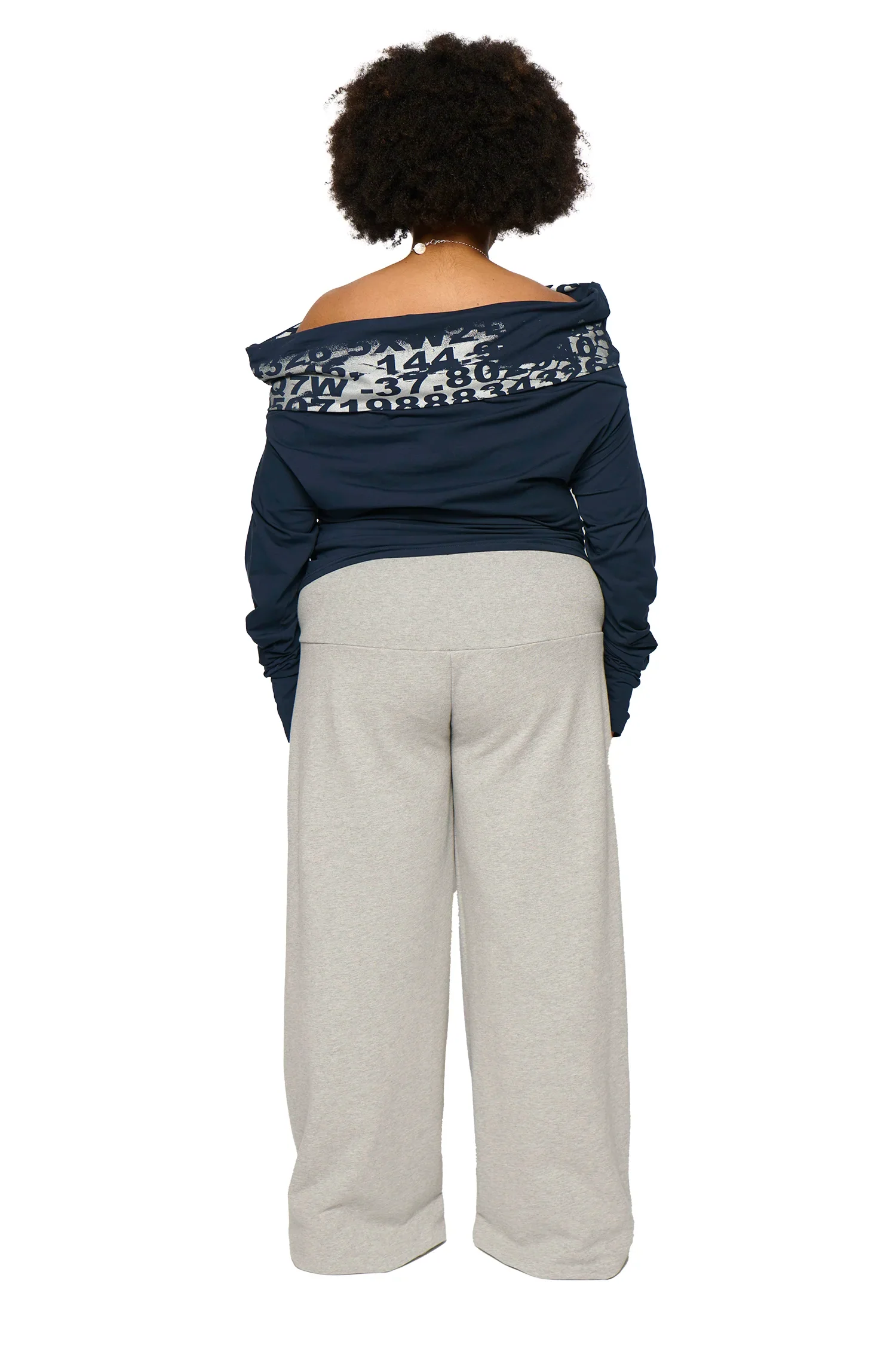 Lulu Long Sleeve Stretch Jersey Navy - Image 6