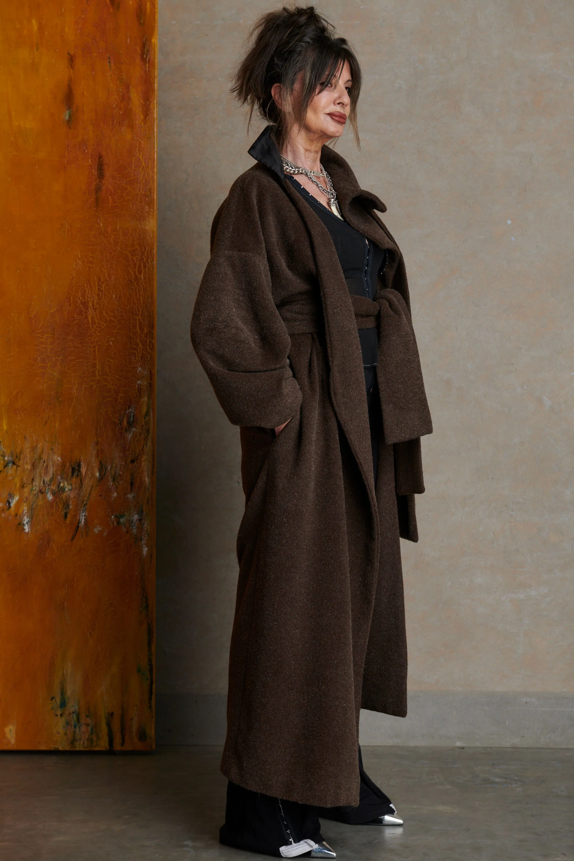 Manola Coat - Brown - Image 8