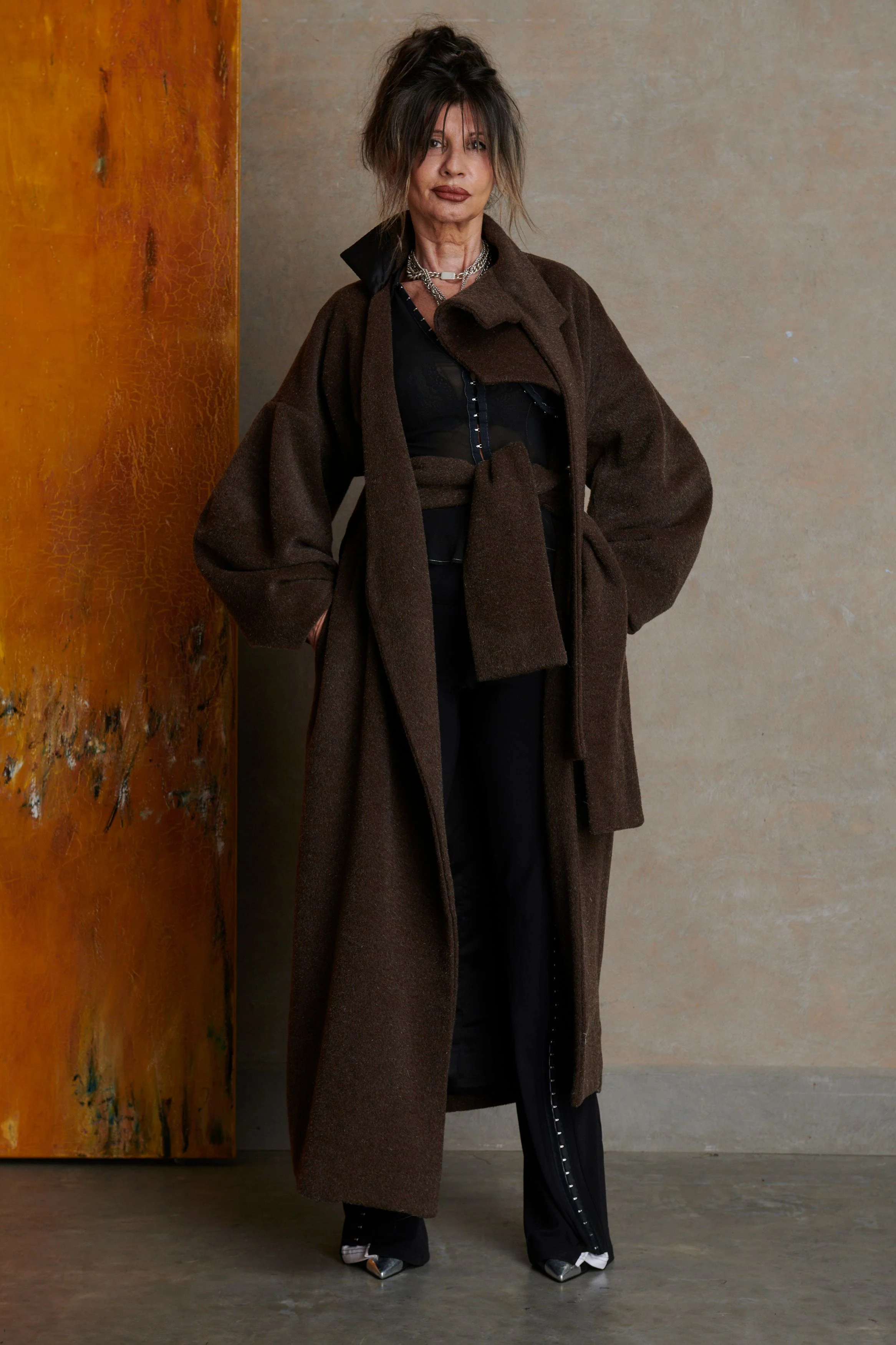 Manola Coat - Brown - Image 9