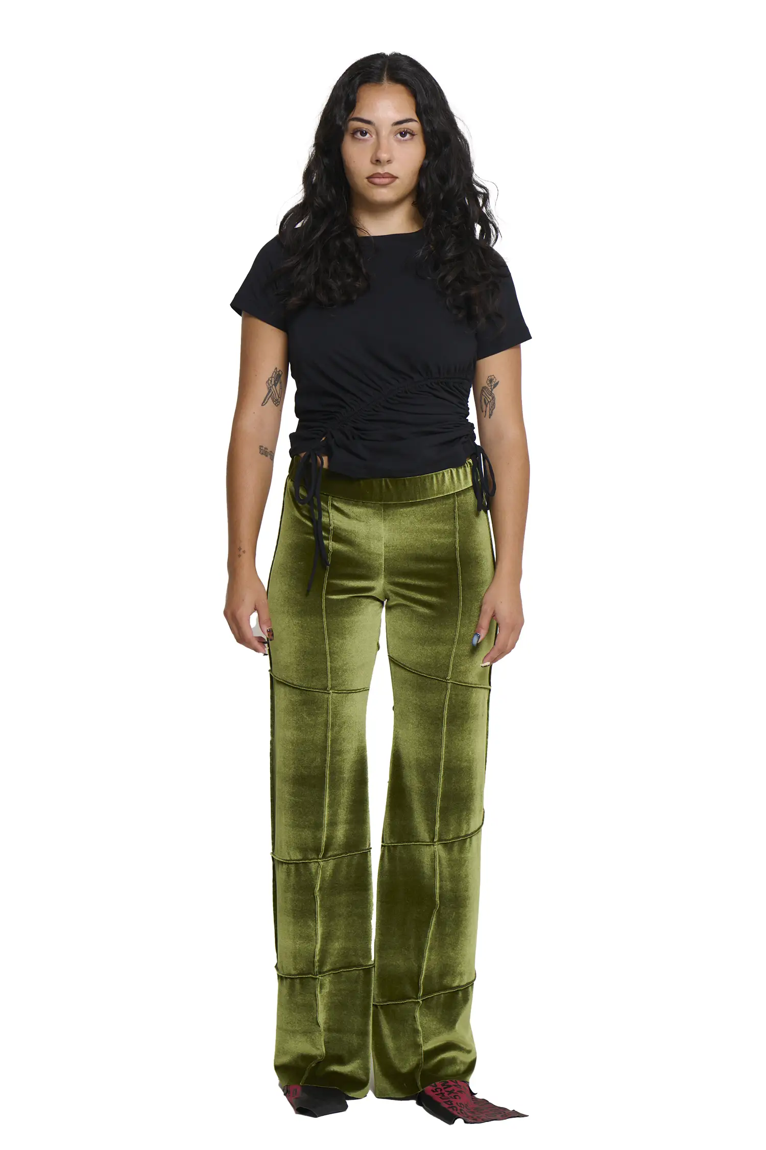 Spider Pant - Olive (Flare) - Image 3