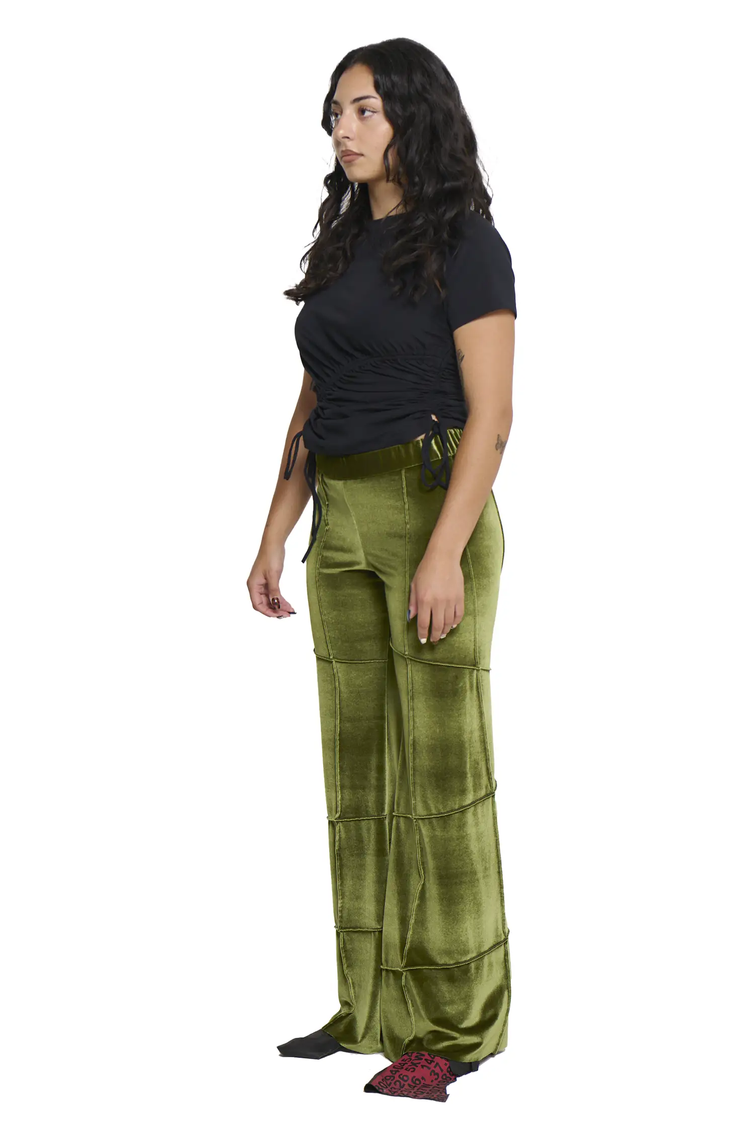Spider Pant - Olive (Flare) - Image 4