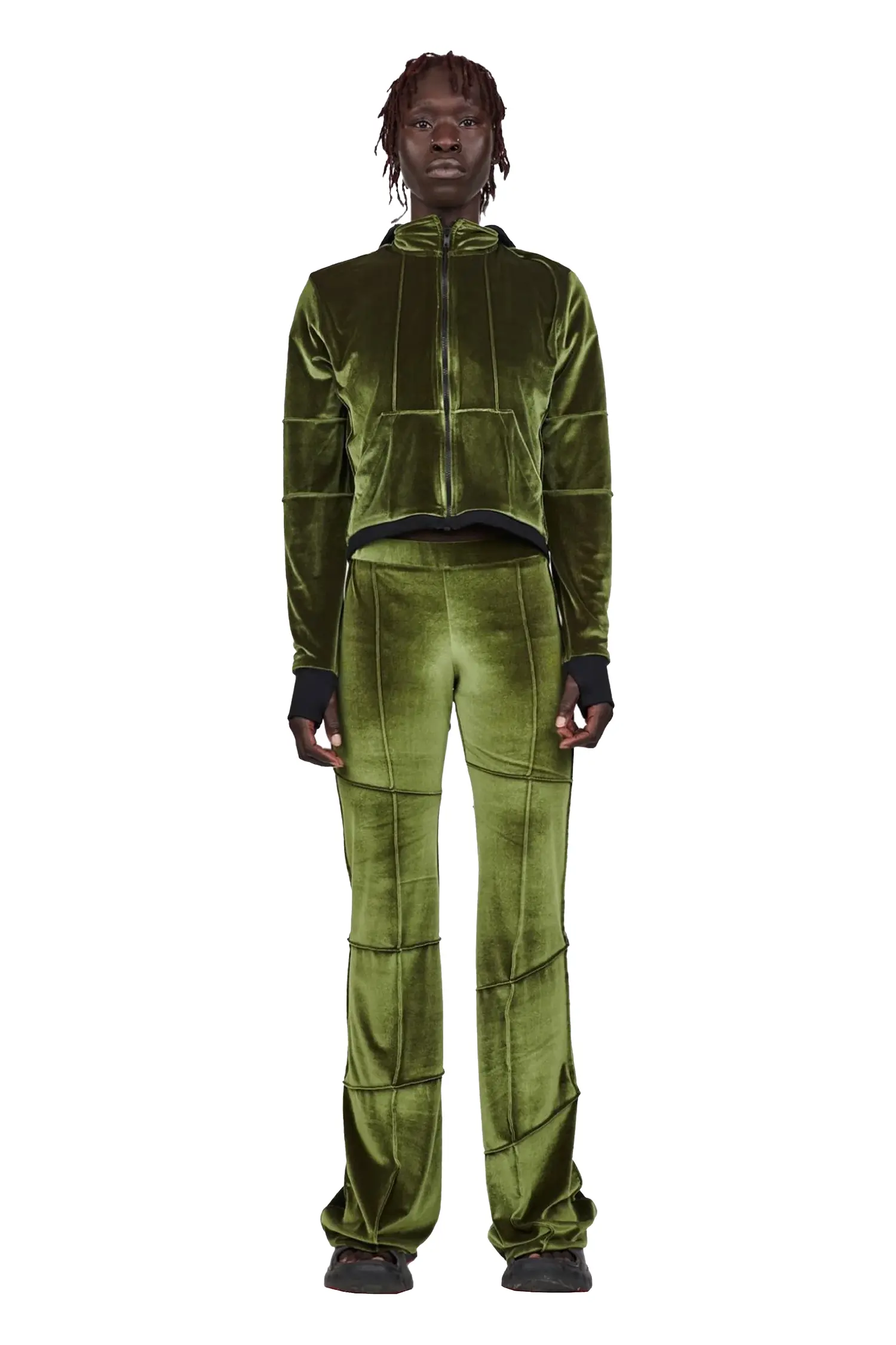 Spider Pant - Olive (Flare) - Image 6