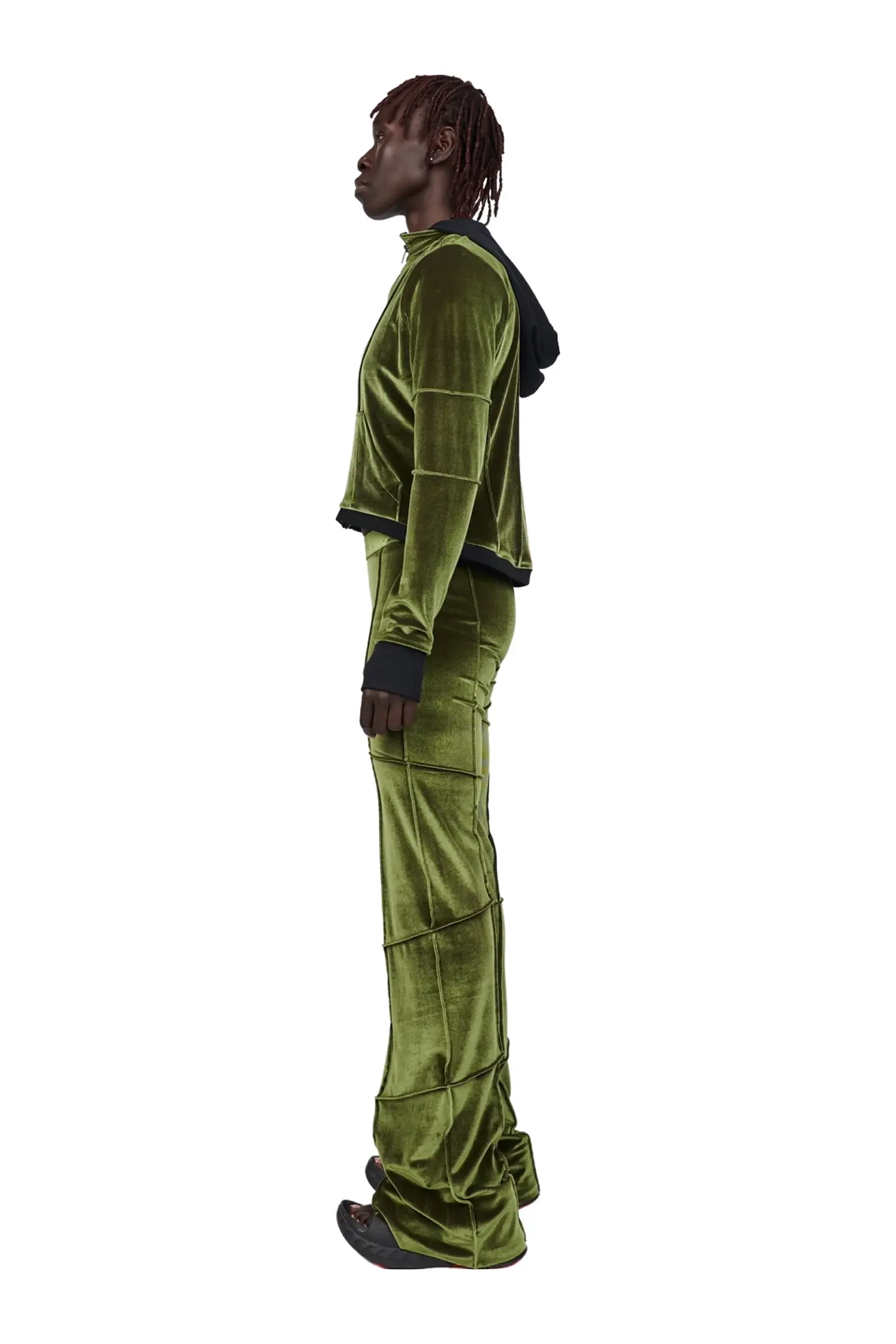 Spider Pant - Olive (Flare) - Image 7