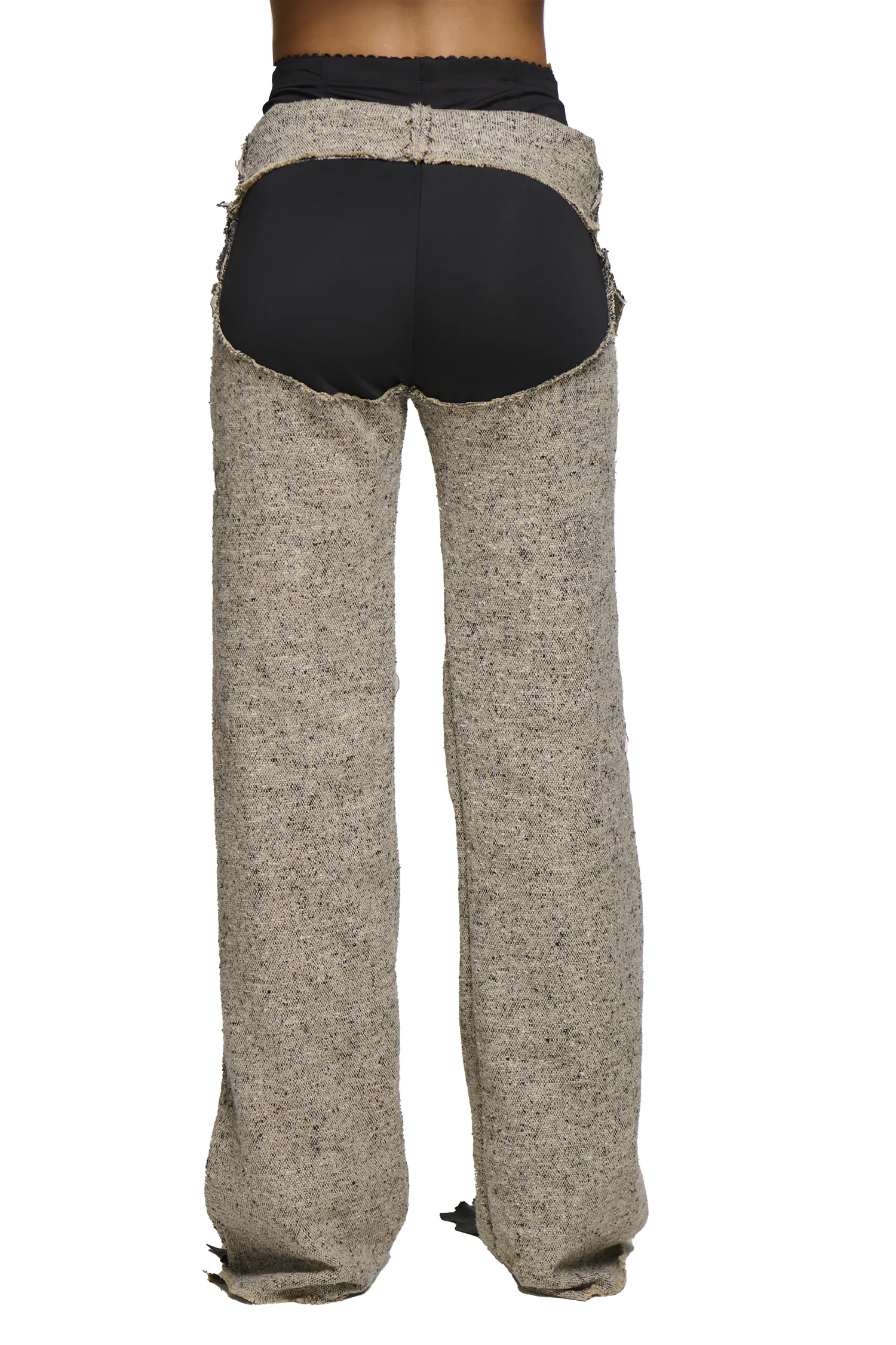 Phoebe Tweed Suit Pant - Beige - Image 4