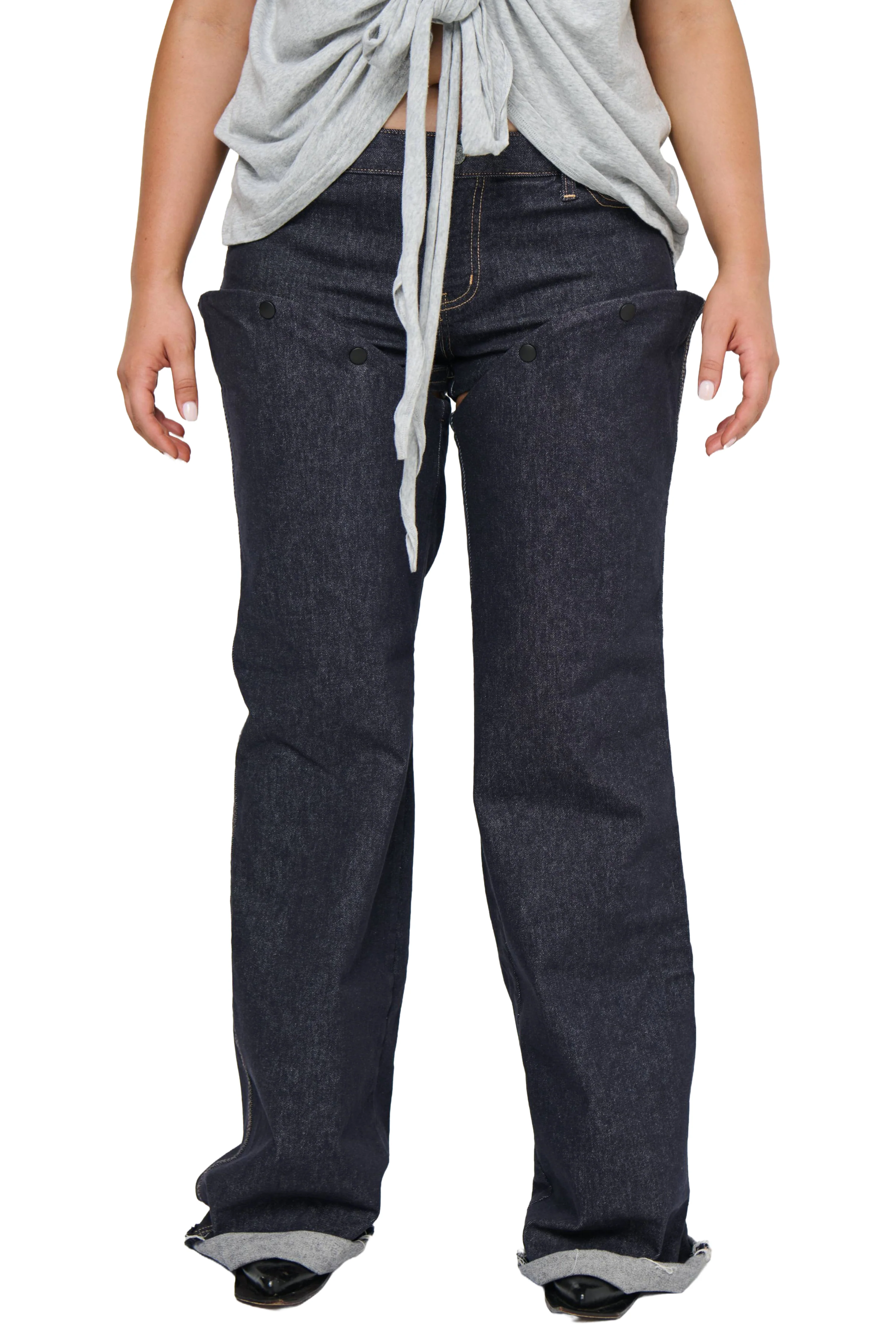 Run Off Denim Chaps - Indigo - Image 8
