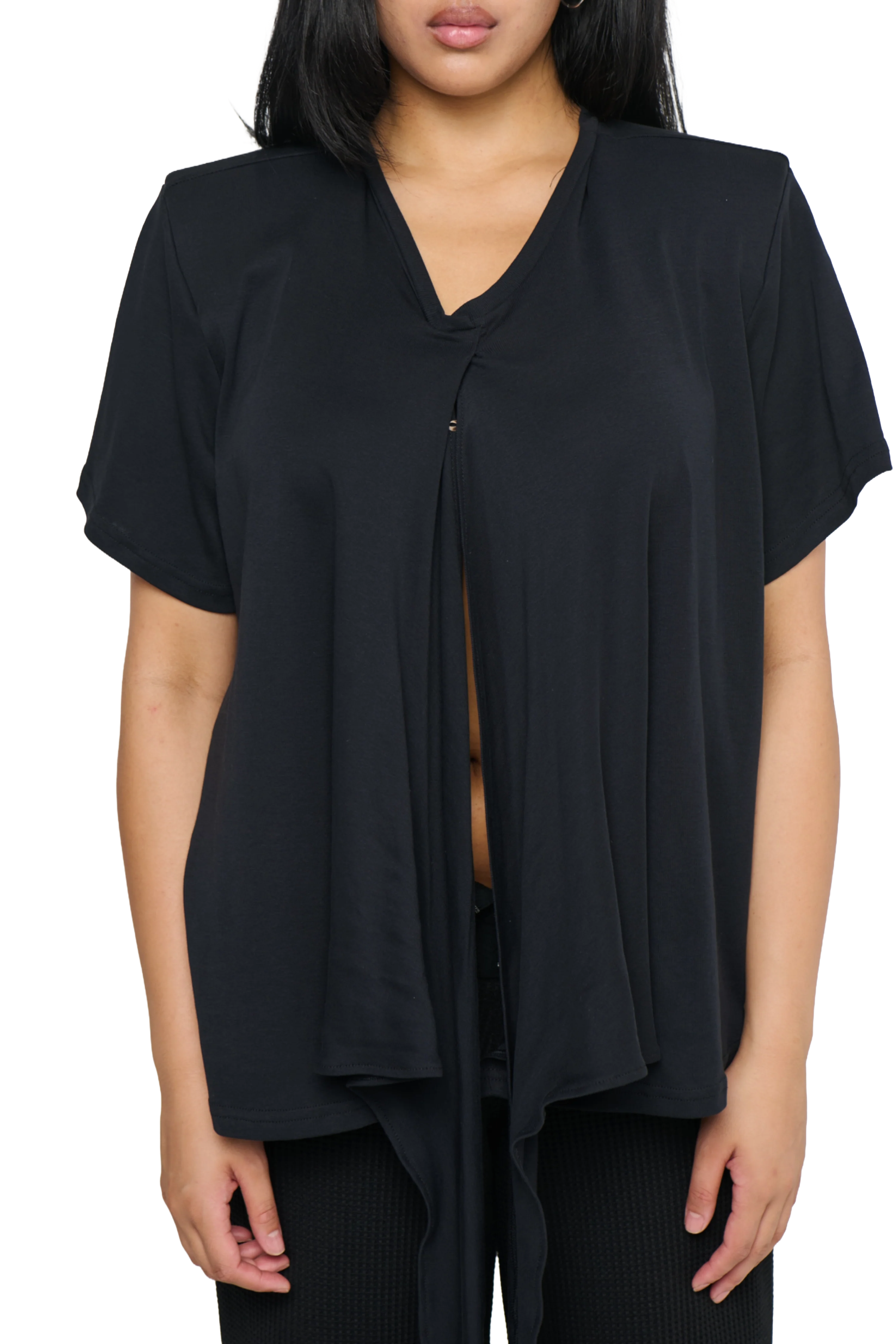 Scrunch T-Shirt - Black - Image 6